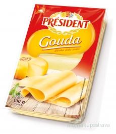 Gouda plátky Président 3 x 100 g