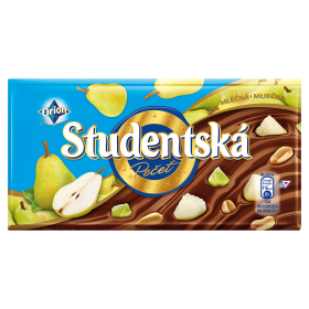 Studentská pečeť mléčná čokoláda s příchutí hruška 170g