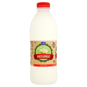 Mléko Čerstvé plnotučné selské 3,5% 1l