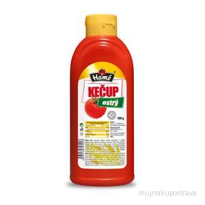 Hamé Kečup ostrý/plast 900g