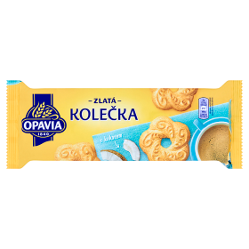 Zlatá Kolečka s kokosem Opavia 168g