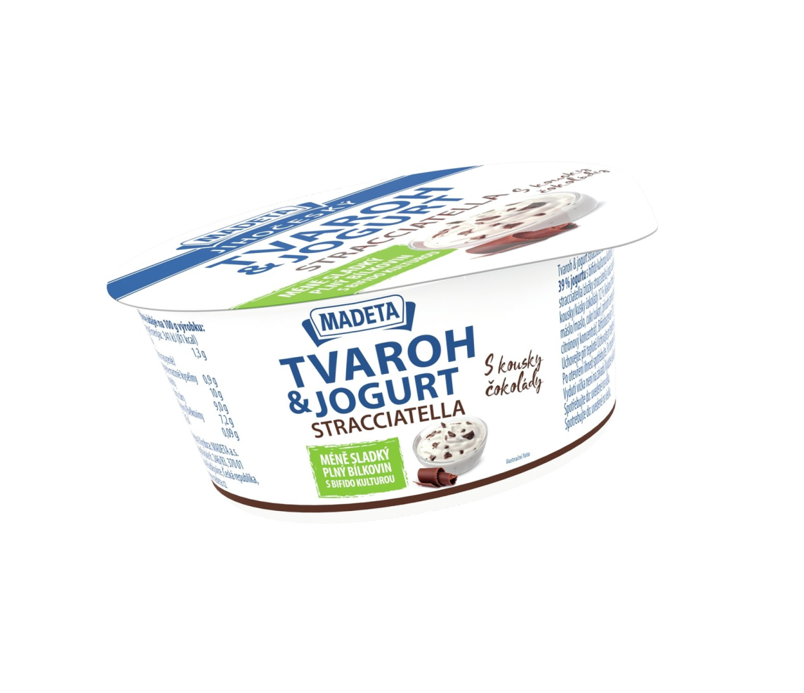 Tvaroh s jogurtem stracciatella Madeta 135g