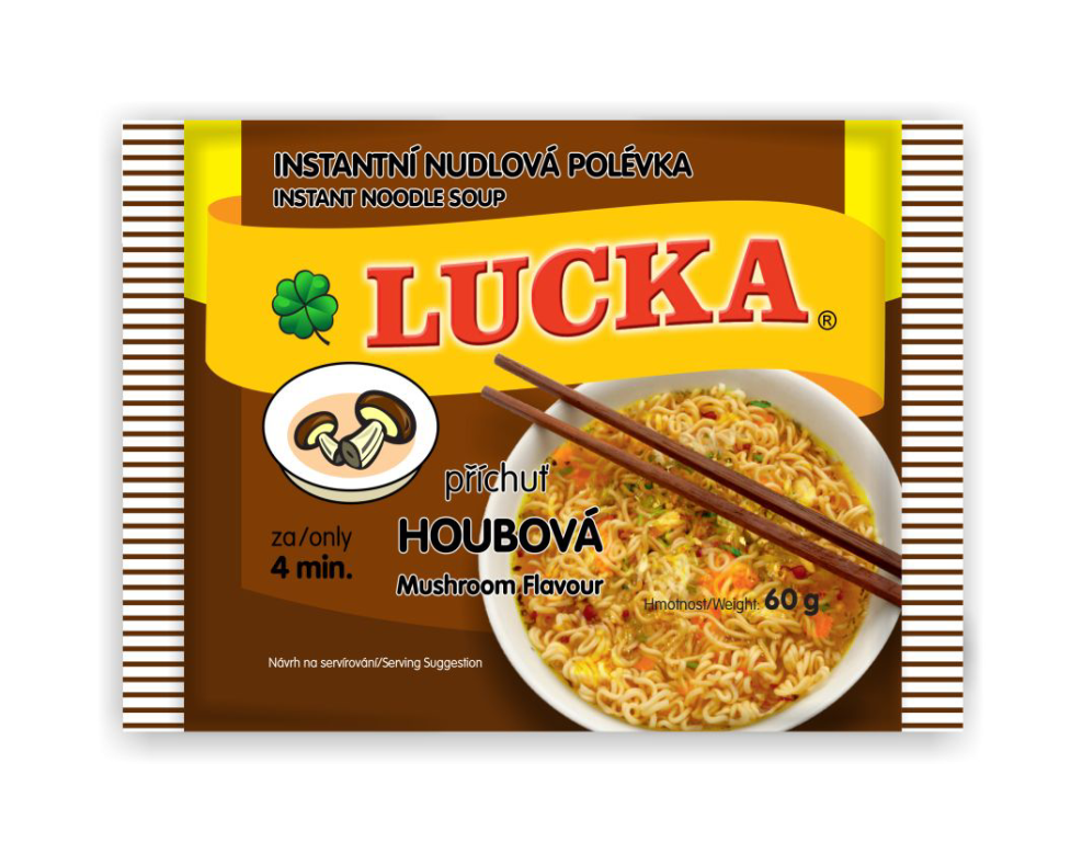 Instantní nudlová polévka Bibis nudlová houbová 60g