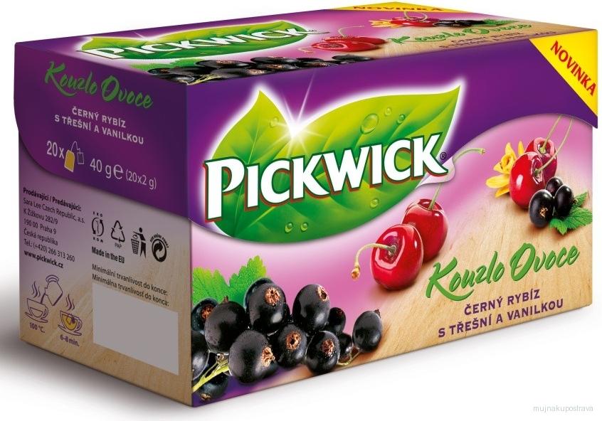 Pickwick Čaj malina s třešní - 20 x 2g
