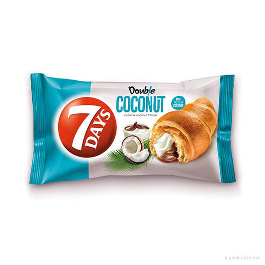 7Days Croissant double kakao+kokos - 60g